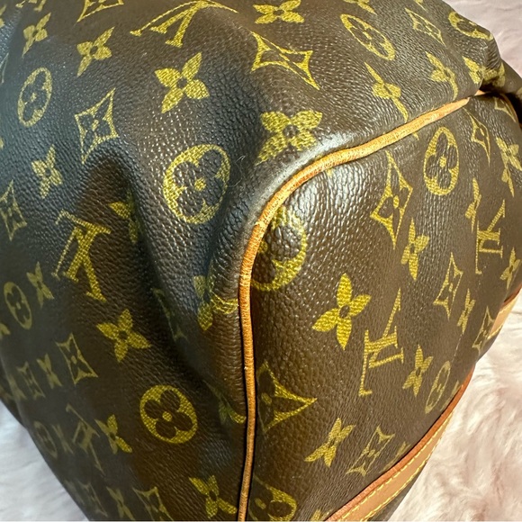🟥 SOLD! Louis Vuitton Keepall 60 Bandouliere Monogram Duffle Bag Travel Luggage - Picture 11 of 17